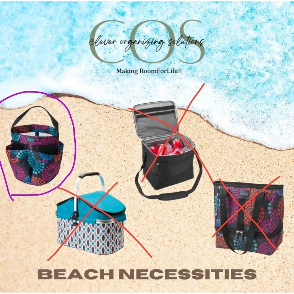 Multicolor Floral Mesh Tote Bag Organizer‎ Beach Shower Garden Bag with Pockets